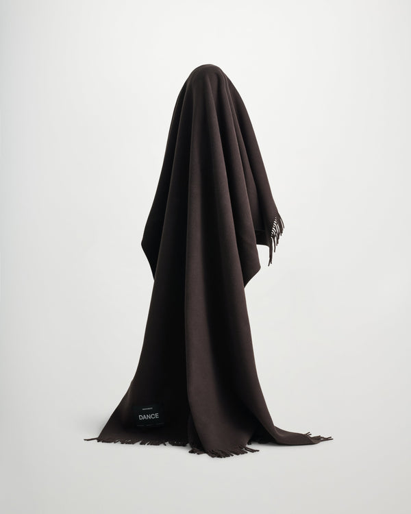 Bold blanket | Dark chocolate Virgin wool